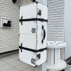 Nuri-Deco-Wall （ヌリ・デコ・ウォール） | アサヒペン(ペンキ、塗料)を使ったクチコミ「宅配ボックス DIY
ヌリデコウォール …」(2枚目)
