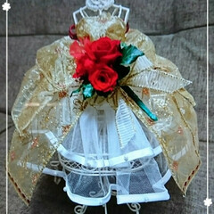 リボン/ドール/プリザ/ブドフラワー プリザ教室で作った作品
といっともプリザ…