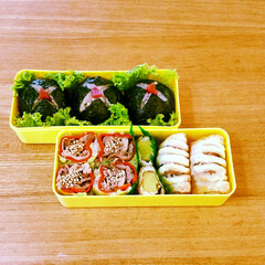 べんとう/弁当/おにぎり/おむすび/ごはん/ランチ/... ターシャンのお弁当・・・
星のおにぎりさ…(1枚目)