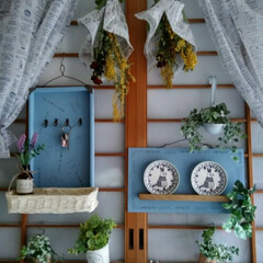 フェイクグリーン/リメイク/Can Do/グリーン/DIY/セリア/... うちは 和風住宅です
それもかなりの築…