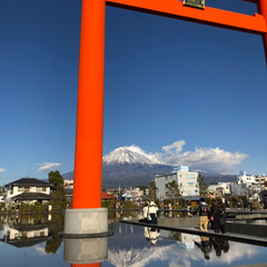 富士山世界遺産センター/富士山/おでかけ 水面に 富士山が 映っているの
わかりま…(2枚目)