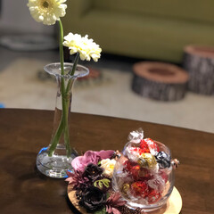 ホルムガード/ツモリチサト/リサラーソン/バーズワーズ/スイトピー/ガーベラ/... 今日は お花を 飾って みました。
素…