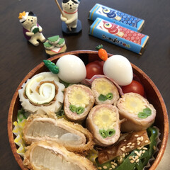 チロルチョコ/今日のお弁当 4月17日金曜日☀️
今日のお弁当
お花…