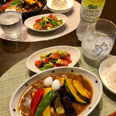 静岡メロン/フード/おうちごはん/ペット 久しぶりーー〜の 夕ご飯😊
スープカレー…
