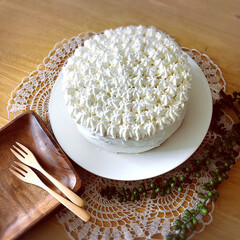 結婚記念日♡/お祝いCAKE♡/キッチン 先週の土曜日が結婚記念日💕でした😊
で…