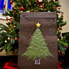 クリスマス/デコレーション/クリスマスツリー/看板 外に飾る看板。

クリスマス使用です。(1枚目)