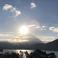 冬休みの思い出/お正月/本栖湖/富士山/初日の出/お正月2020 2020年のスタートは、本栖湖まで初日の…(1枚目)