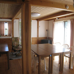 木の家/木造/国産木材/自然素材 石巻白浜復興住宅内部です。(1枚目)