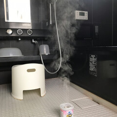 防カビくん煙剤/リビング掃除/バスルーム 今日は、お風呂に初めて「防カビくん煙剤」…(1枚目)