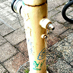 消火栓/青森ねぶた/青森市/ねぶた 青森の駅前通りの消火栓。ねぶたアート(/…(2枚目)