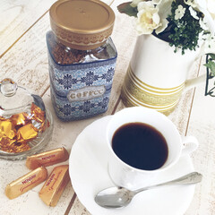 装飾/コーヒー/マスキングテープ/100均/セリア 朝は必ずインスタントコーヒー。
毎日飲む…(1枚目)