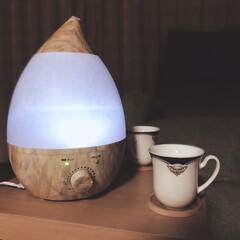 間接照明/オシャレ/インテリア/アロマディフューザー/加湿器/照明器具/... 最近少し乾燥が気になるな〜と思い
しずく…