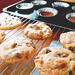 おやつ/チョコレートチャンククッキー/スタバ風/アメリカンクッキー/手作りおやつ/キッチン スタバ風のチョコレートチャンククッキー作…(1枚目)