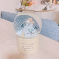 クリスマス/アリス/スヌーピー/スノードーム/建売住宅/建売住宅だけど可愛く/... 我が家の
꧁ ❄️☃️❄️🫧スノードーム…