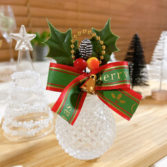 クリスマスツリー/ツリー/ケーキ飾り/花瓶/フラワーベース/塩こしょう入れ/... 捨てられないクリスマスケーキの飾りを
使…(2枚目)