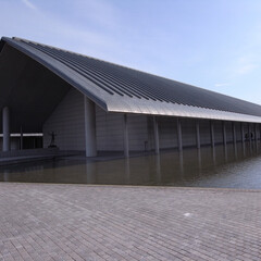 美術館/建築/建築設計/建築家/旅行/旅/... 佐川美術館/琵琶湖大橋の近くにあります。(1枚目)