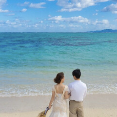新婚旅行/石垣島/ウエディング写真 石垣島に新婚旅行に行ってた娘、ドレス着て…(2枚目)