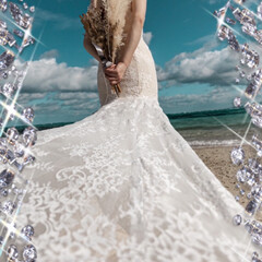 新婚旅行/石垣島/ウエディング写真 石垣島に新婚旅行に行ってた娘、ドレス着て…(1枚目)