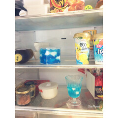 青空ゼリー/簡単/お子様と/インスタ映え/楽しい/綺麗/... 冷蔵庫を開ければ
癒しが✨

青空ゼリー…(1枚目)