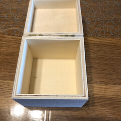 インテリア/100均/ダイソー/住まい ダイソーで見つけた蓋つきボックス。
白木…(3枚目)