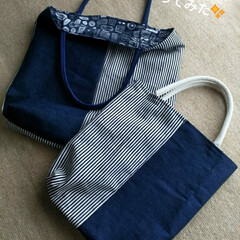 デニム生地/トートバッグ/初めて/雑貨/LIMIA手作りし隊/ハンドメイド/... かんちゃんだよ😀
デニム生地 つまみ細…