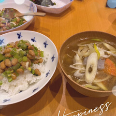 郷土料理/美味しい/最高/野沢菜漬けとネギの組み合わせ/豚汁/きりざい/... 祝 帯状疱疹 完治 そしてお夕飯☆
早…