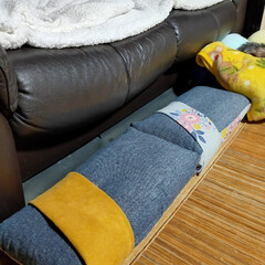 クッションカバー/ソファ/パイプ枕/枕/リメイク/オットマン/... 座面の高さが高すぎて、座ると床に足がつか…(7枚目)