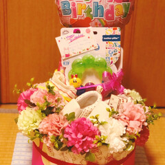 クリスマス/DIY/雑貨/オムツケーキ/女の子/おめでとう/... 甥っ子から友達に可愛い女の子が誕生した…