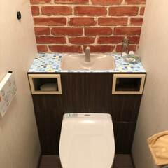 ダイソー/トイレ/DIY 風水的にトイレは重要！
オレンジ系の色が…(3枚目)