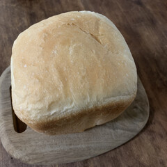 1斤タイプ ホームベーカリー SD-SB1 | パナソニック(ホームベーカリー)を使ったクチコミ「久しぶりにホームベーカリーで食パン。焼き…」(1枚目)