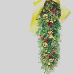 Flower/Christmas/Xmas/クリスマスインテリア/クリスマス/インテリア雑貨/... クリスマスガーランド♪

(1枚目)
