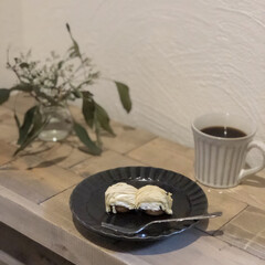 漆喰/古材風/ナチュラルインテリア/カフェ風インテリア/おうち時間/モンブラン/... 地元で美味しいケーキ屋さん♡
ここのプチ…