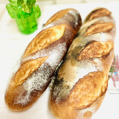 おもてなし/ジャンボフランス/自家製天然酵母パン/手作りパン 今朝はジャンボフランス🥖

今日は娘と孫…(5枚目)