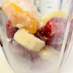 バナナ/冷凍保存/フルーツ缶 フルーツ缶やバナナを色々冷凍保存🤗🍓🍍🍌…