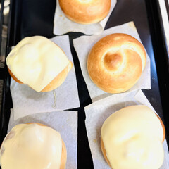 ベーグル/自家製天然酵母パン/手作りパン good morning🥖🥯🥐

チーズ…(6枚目)