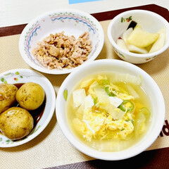 野菜スープ/ミートスパゲッティ/ポークジンジャー/朝食/launch/夕食 今夜はポークジンジャー🐷

launch…(4枚目)