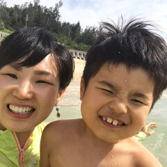 海水浴/わたしのGW 沖縄の海に入りました！5月に海に入れるな…(1枚目)