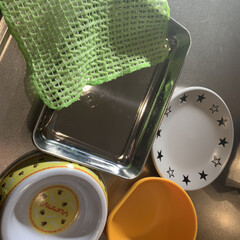 ペット用食器洗いメッシュ 　食器のヌメリ取り 　びっくりフレッシュ グリーン BH-24 | サンコー(その他犬用品)を使ったクチコミ(1枚目)