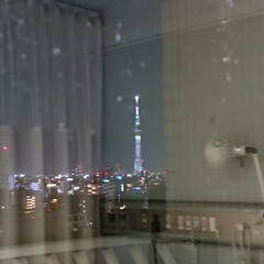 スカイツリー/東京ドーム/元気だよ 病室から見えるスカイツリーと別の窓からの…(2枚目)