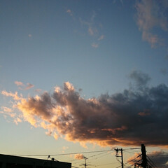 空/夕焼け 昨日の夕方の空.:*゜

大きな雲と夕焼…(2枚目)