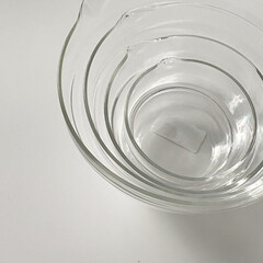 HARIO KB-1318 耐熱ガラス製 片口ボール 3個セット | ハリオ(調理用ボウル)を使ったクチコミ「HARIOの片口ボール♡
軽いコレを買う…」(2枚目)