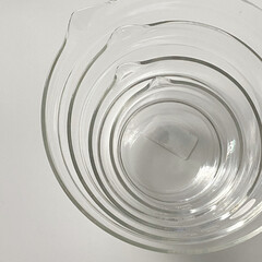 HARIO KB-1318 耐熱ガラス製 片口ボール 3個セット | ハリオ(調理用ボウル)を使ったクチコミ「HARIOの片口ボール♡
軽いコレを買う…」(1枚目)