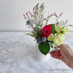 花のある暮らし/花/モノトーンインテリア/海外インテリア/IKEA/イケア/... 花のある暮らし。お家にお花が届くサービス…(1枚目)