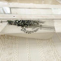 強化ガラス/ガラス/ロッキングチェア/ソファー/ラグ/ボヘミアン/... 夏ラグに合わせて作ったテーブルです

(4枚目)