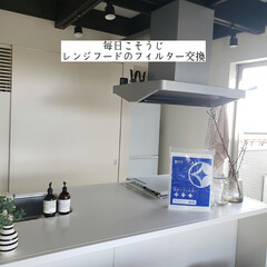 お片付け/ウタマロクリーナー/キッチン用おそうじクロス/アミタワシ/そうじの神様/スターフィルター/... こんばんは🌃
.
.
今日のこそうじは、…