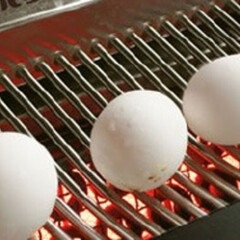 ヘルシーロースター/網焼き/キッチンテーブル/BBQ/クッキング ヘルシーロースターを使えば、「生卵の網焼…(1枚目)