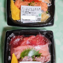 寿司/390円均一 こんばんは。

スーパーに行きましたら
…(1枚目)