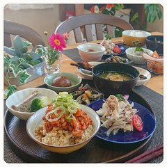 時短料理/日本食/和食/ランチ/お昼ご飯/作り置きレシピ/... 作り置きで
サッサっとお昼ご飯🎵
作り…
