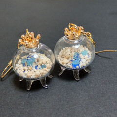 クラゲのピアス/ハンドメイドピアス/令和元年フォト投稿キャンペーン/令和の一枚/フォロー大歓迎/至福のひととき/... .
クラゲのピアス✨
.
とっても可愛い…
