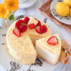 cheesecake/LEMON/sweets/Cafe/cake/バレンタイン/... 🍋レモンムースケーキ

レモンチーズムー…(1枚目)
